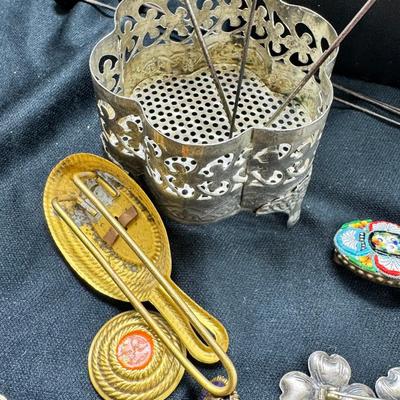 Victorian stick pins Vintage Costume Jewelry Sterling