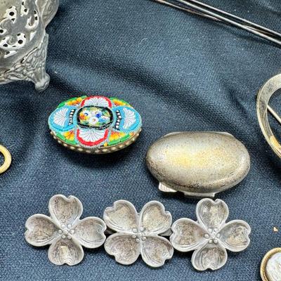 Victorian stick pins Vintage Costume Jewelry Sterling