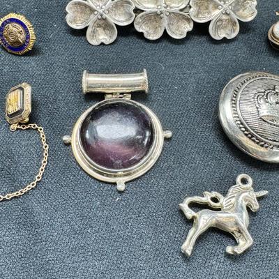 Victorian stick pins Vintage Costume Jewelry Sterling