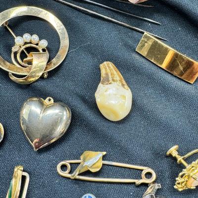 Victorian stick pins Vintage Costume Jewelry Sterling