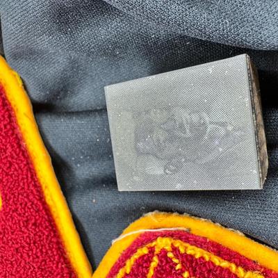 Football vintage patches, Vangard wool 1940 pendant
