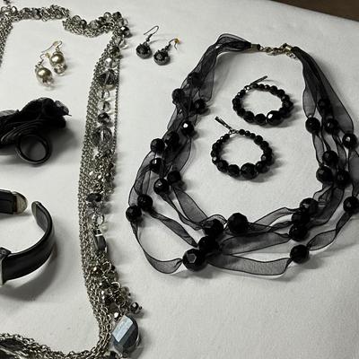Silver beaded NK, beaded/ribbon NK, Ring, Geneva Watch