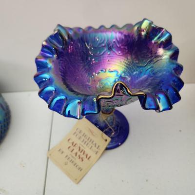 Lot of Vintage Carnival Glass some Fenton Glassware