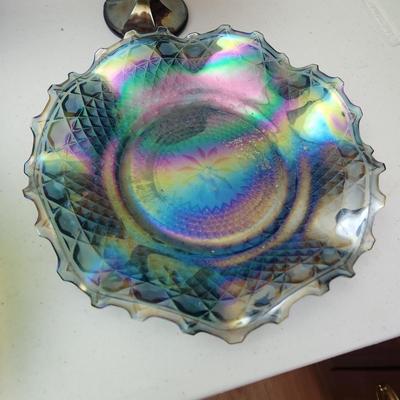 Lot of Vintage Carnival Glass some Fenton Glassware