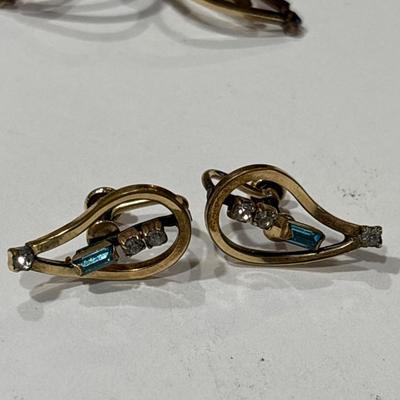 Vintage brooch/pendant & earrings