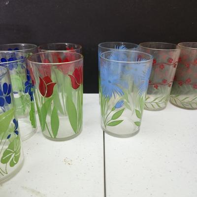Mid Century Colorful Glasses