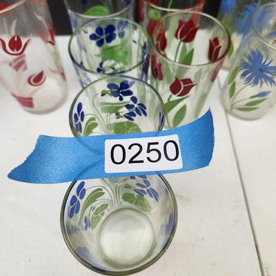 Mid Century Colorful Glasses