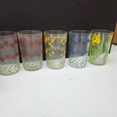 Mid Century Colorful Glasses