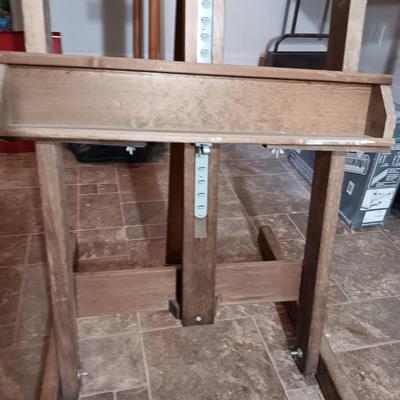 LARGE WOODEN EASEL WITH FRAME
