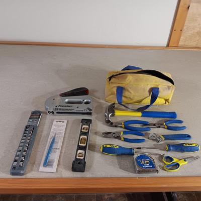 LIL HELPER TOOL SET WITH BAG, SOCKETS, STAPLE GUN AND MORE