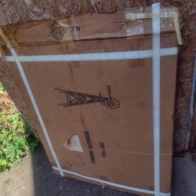 Outdoor Metal Windmill Garden Decor New in Box