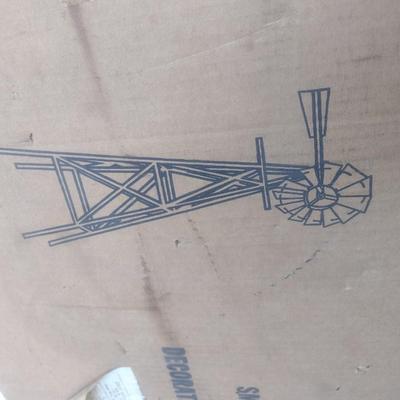 Outdoor Metal Windmill Garden Decor New in Box
