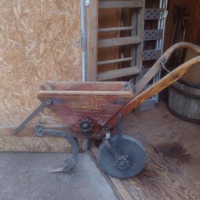 Antique Coleman of Charlotte, NC Horse Drawn Fertilizer Spreader Choice B