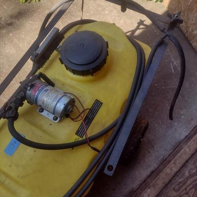 Pull Behind Battery Operated Brinley 24 Gallon Garden Sprayer