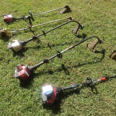 Collection of Weed and Garden Trimmers Various Brands Parts Only Condition