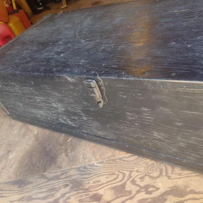 Hand Crafted Solid Wood Horse Carriage Storage Trunk