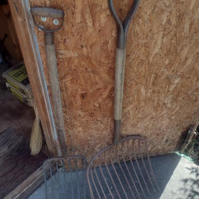 Ensilage and Pitchfork Garden Tools