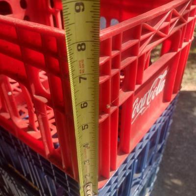 Set of Five Pepsi and Coca-Cola Hard Plastic Bottle Crates (B3)