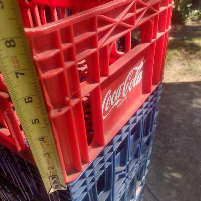 Set of Five Pepsi and Coca-Cola Hard Plastic Bottle Crates (B3)