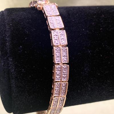 8” Gold On Sterling Bracelet