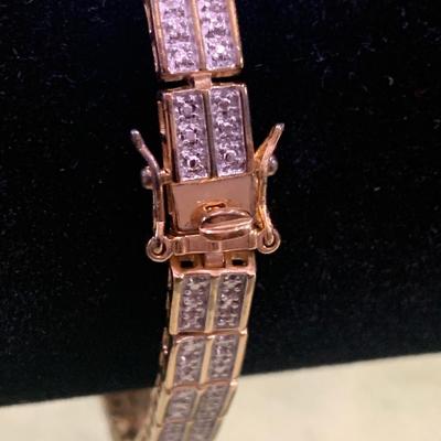 8” Gold On Sterling Bracelet