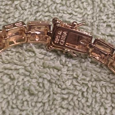 8” Gold On Sterling Bracelet