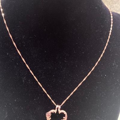 Beverly Hills Gold Heart Necklace & Earrings Set