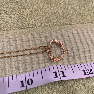 Beverly Hills Gold Heart Necklace & Earrings Set