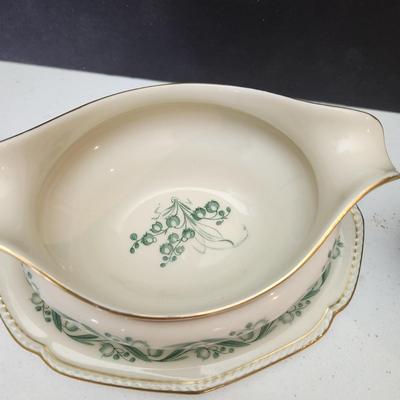 Konigl. Pr. Tettau US Zone Germany Gravy Boat & Covered Dish
