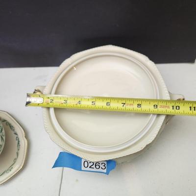 Konigl. Pr. Tettau US Zone Germany Gravy Boat & Covered Dish