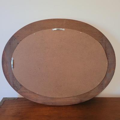 Wooden Ovular Wall Mirror (BB-EL)