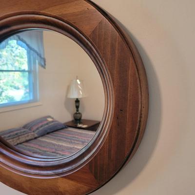 Wooden Ovular Wall Mirror (BB-EL)