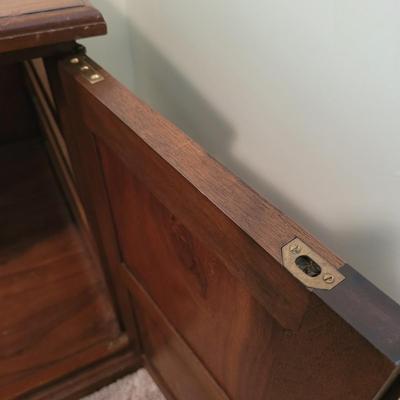 Two Wooden End Tables (BB-EL)