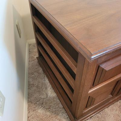 Two Wooden End Tables (BB-EL)