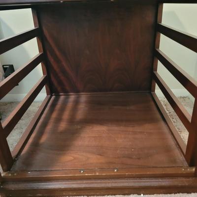 Two Wooden End Tables (BB-EL)