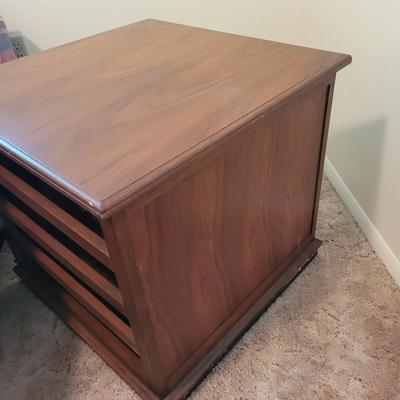 Two Wooden End Tables (BB-EL)
