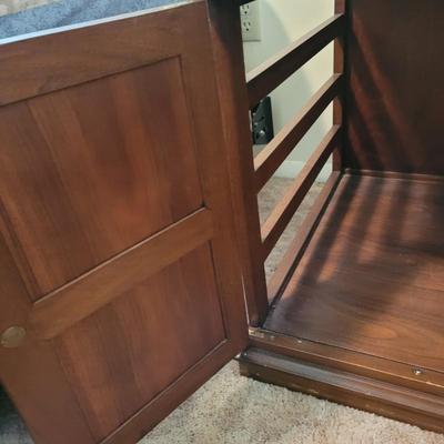 Two Wooden End Tables (BB-EL)
