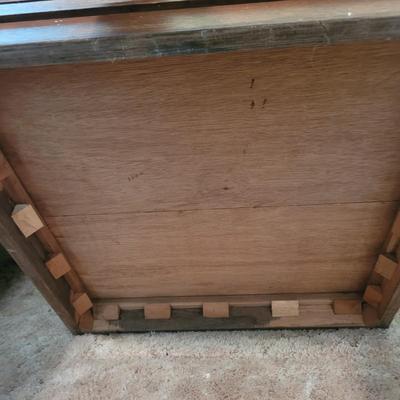 Two Wooden End Tables (BB-EL)