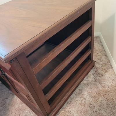 Two Wooden End Tables (BB-EL)