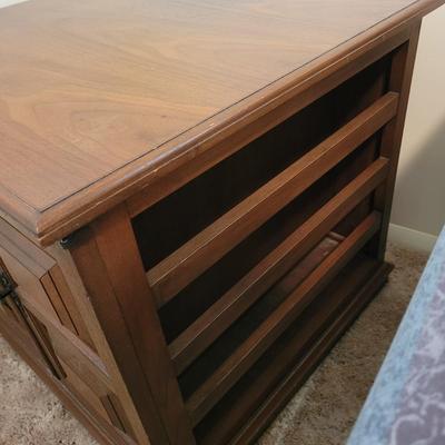 Two Wooden End Tables (BB-EL)