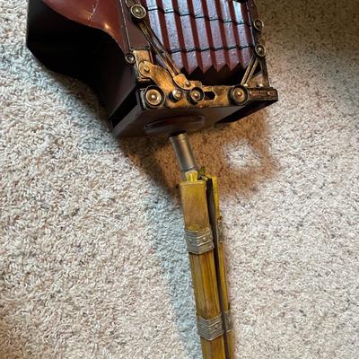 Vintage tin movie projectors & tote with movie party items