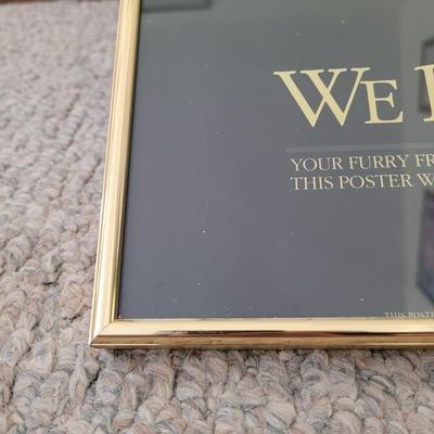 Framed Vintage Anti-Smoking Poster (LR-EL)