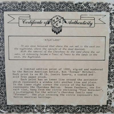 "Nightland" by Ron Mitchell Signed Print (LR-EL)