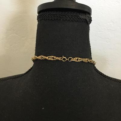 Beautiful very cool unique gold tone, mid century statement, necklace
