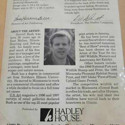 "Summer Song" by Darrell Bush Signed Print (LR-EL)