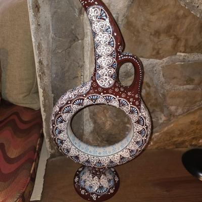Vintage Turkish Hittite Wine Decanter