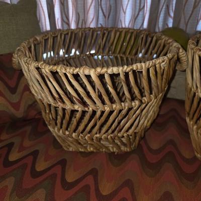 Pair of Vintage Wicker baskets