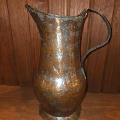 Vintage Primitive Hammered Pitcher