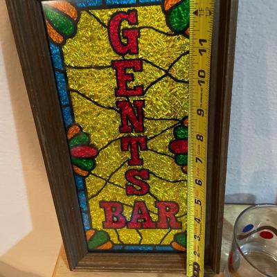 Gents Bar and glasses