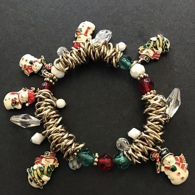 Christmas charm bracelet